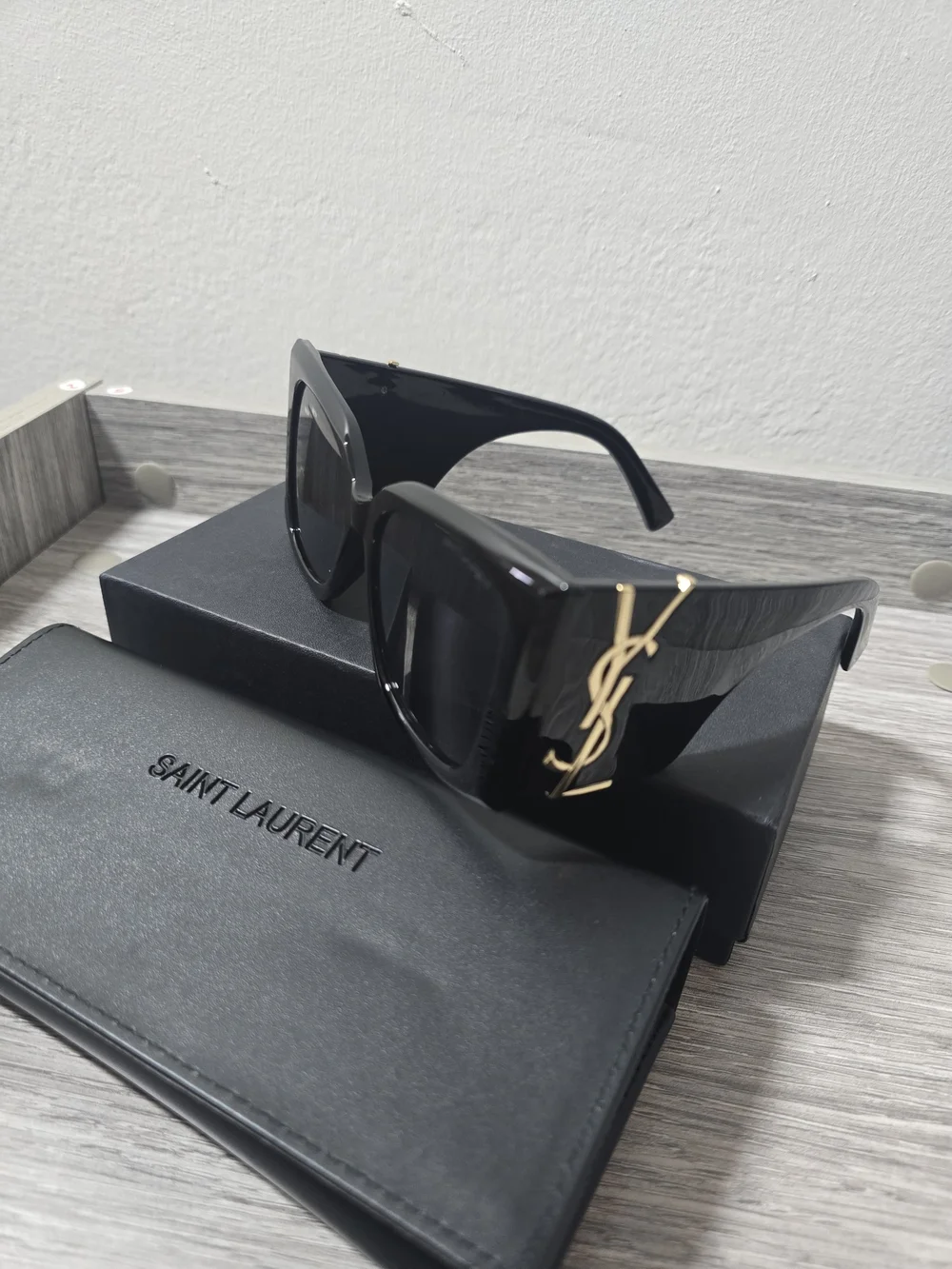 Black Oversized Square Sunglasses